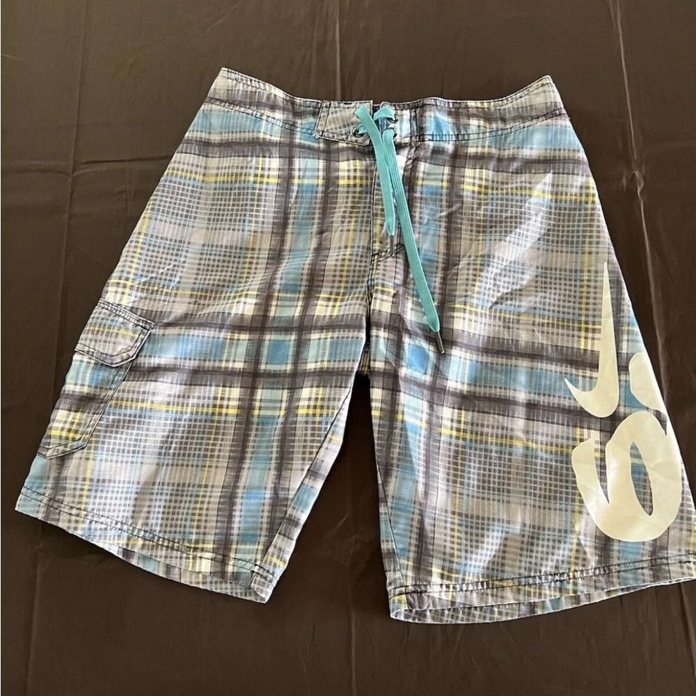 Nike Plaid Swim Shorts - size 18 boys